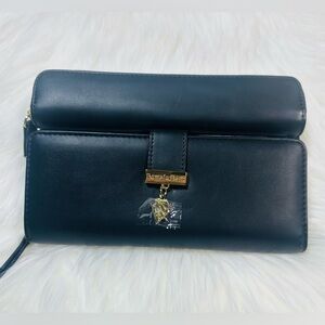 Chic Black Clutch with Gold Accent